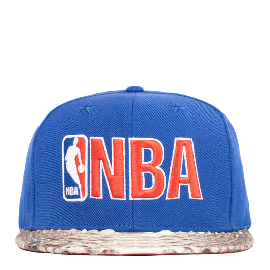 Just Don BLUE NBA Logo Python (BLUE-NATURAL-RED-GOLD)