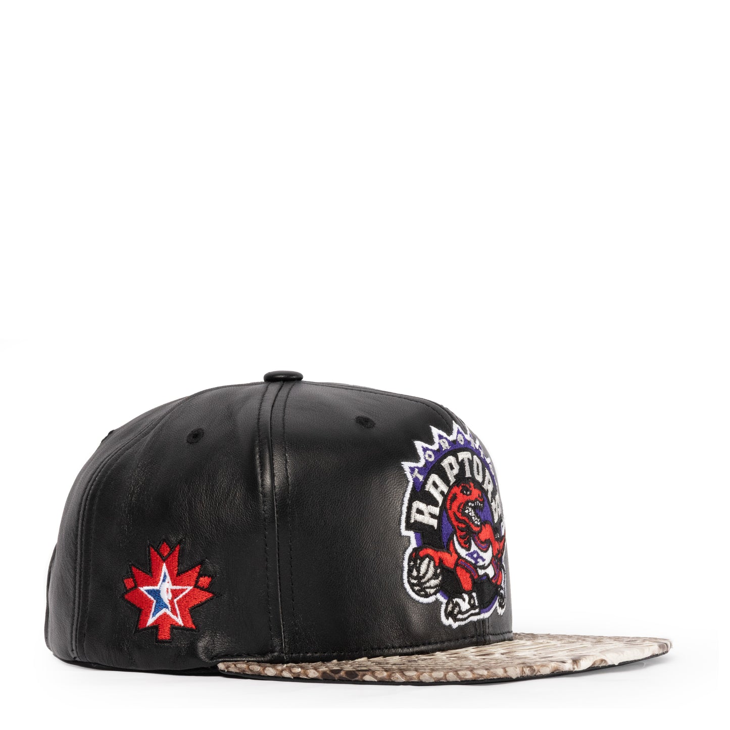 JUST DON TORONTO RAPTORS LEATHER PYHTON (BLACK-NATURAL-BLACK-SILVER)