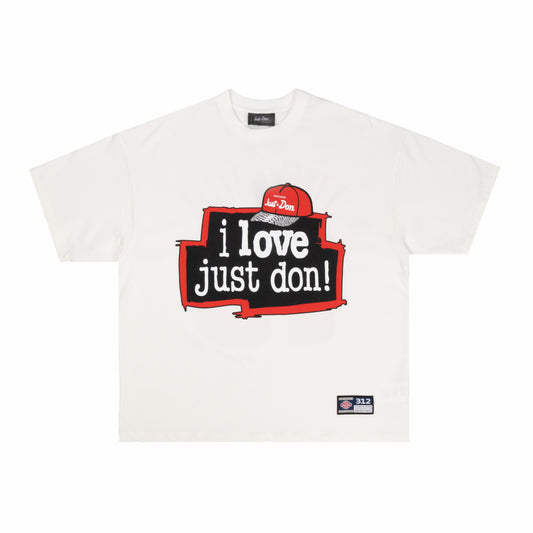 JUST DON "i love just don" 15 YEAR T-SHIRT
