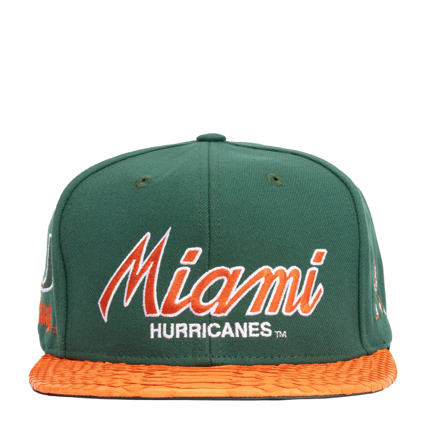 JUST DON MIAMI HURRICANES PYHTON (GREEN-ORANGE-DARK GREEN-GOLD)