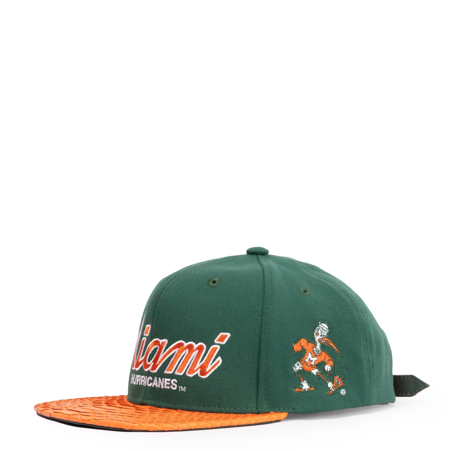 JUST DON MIAMI HURRICANES PYHTON (GREEN-ORANGE-DARK GREEN-GOLD)
