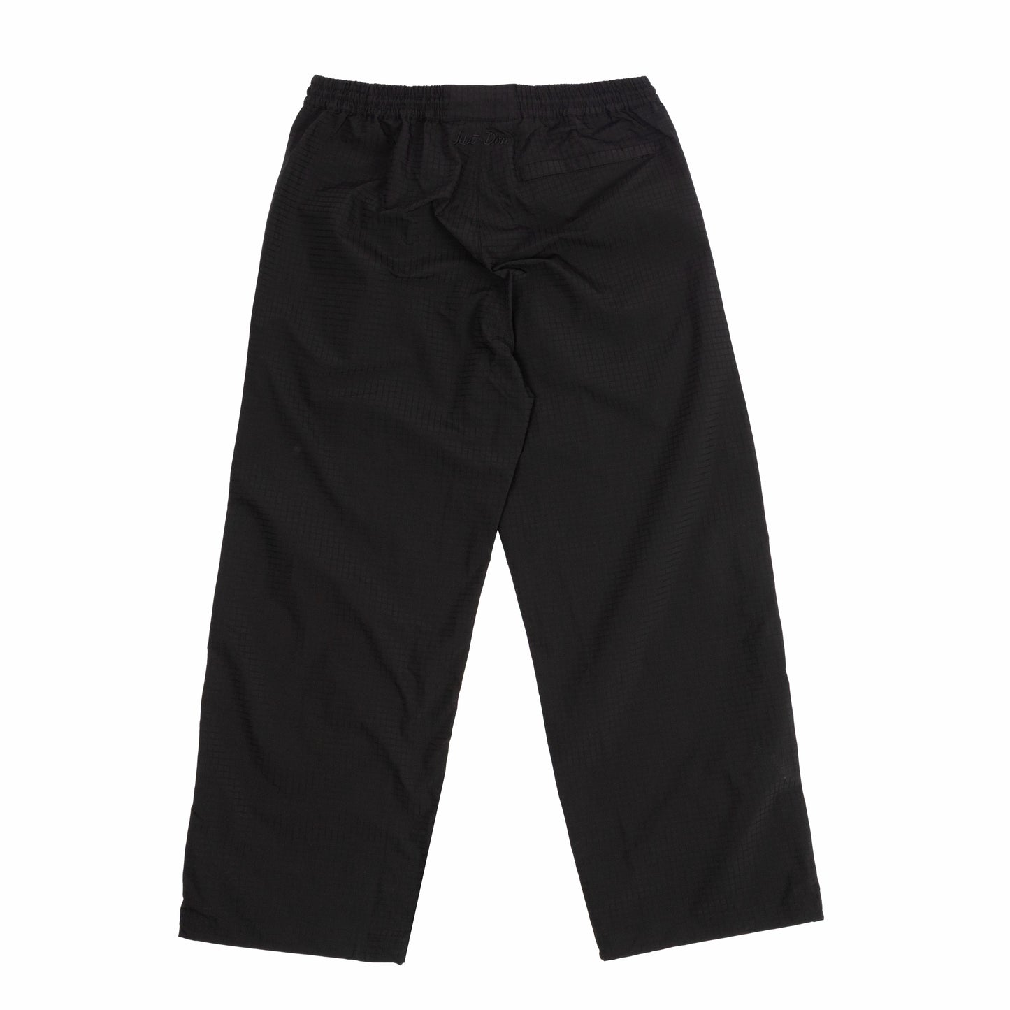 JUST DON NYLON TRACK PANT (BLACK)