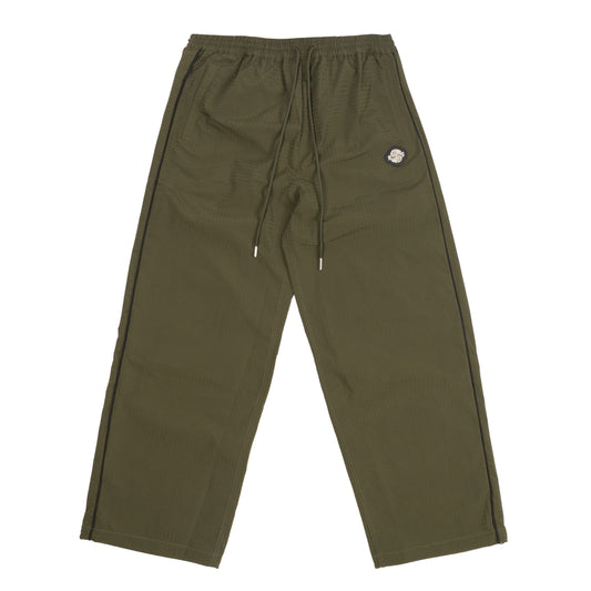 JUST DON NYLON TRACK PANT (OLIVE)