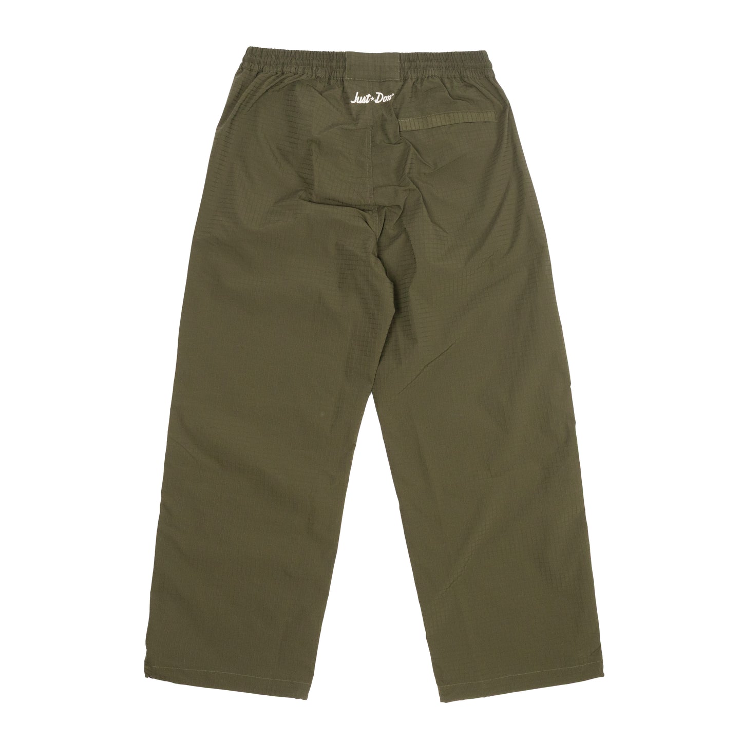 JUST DON NYLON TRACK PANT (OLIVE)