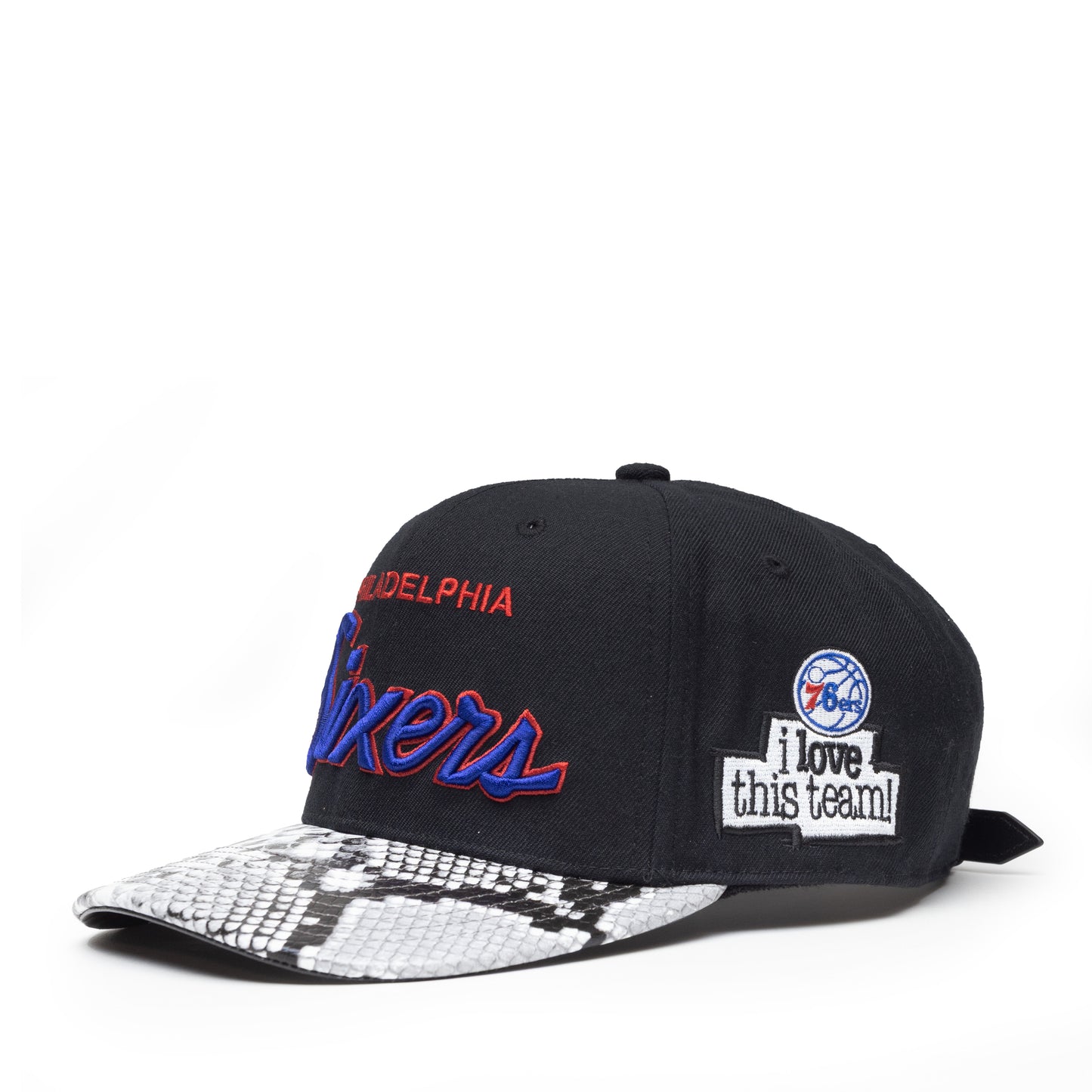 Just Don Philadelphia 76ers Python Embossed Leather