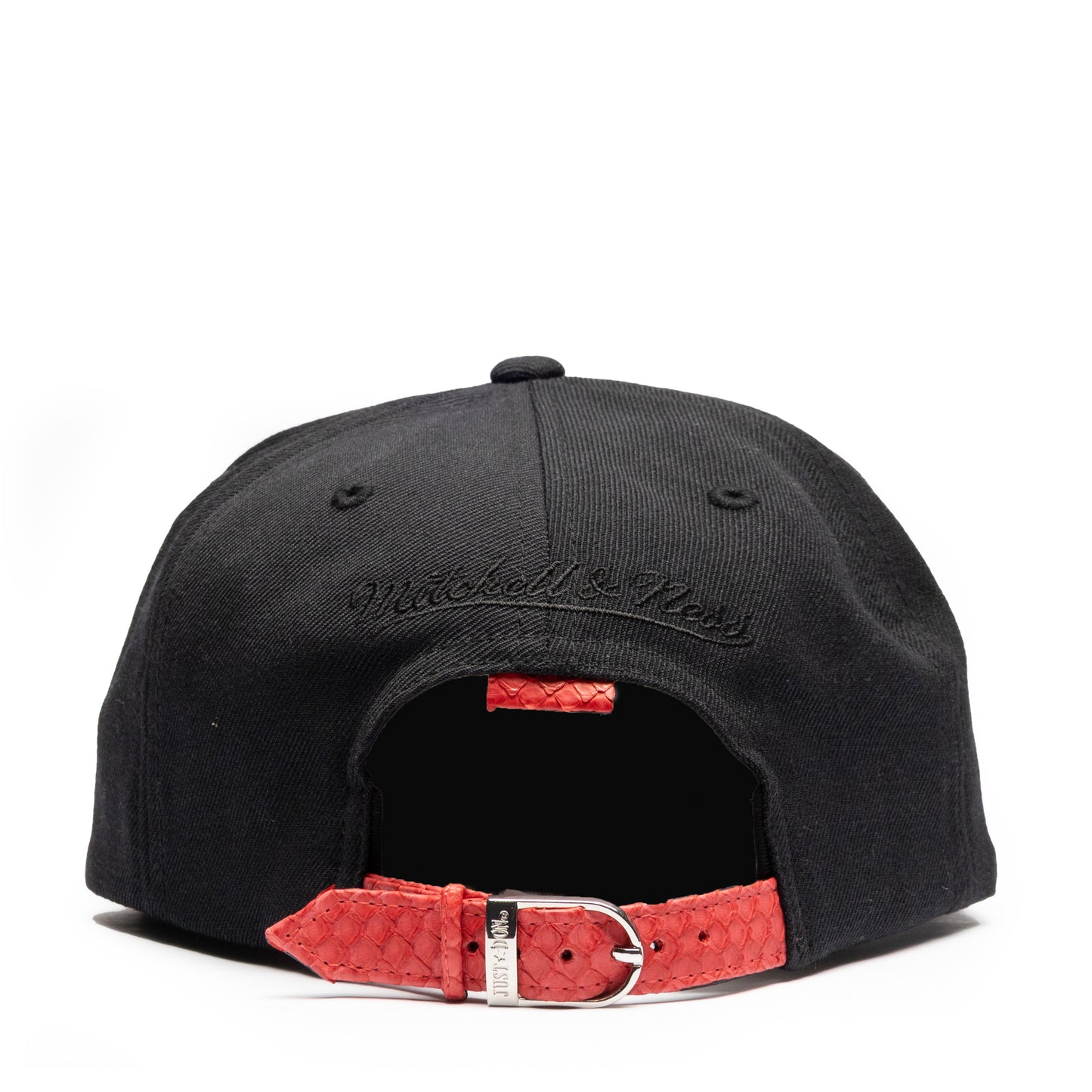 JUST DON SCRIPT CHICAGO PYTHON (BLACK-RED-BLACK-SILVER)