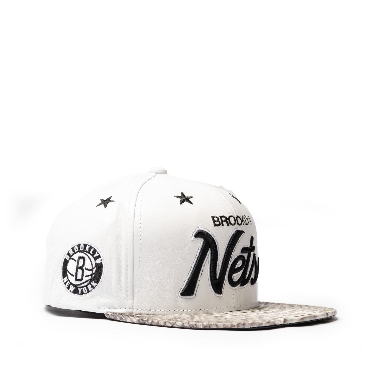 JUST DON BROOKLYN NETS (WHITE LEATHER-NATURAL-BLACK-SILVER)