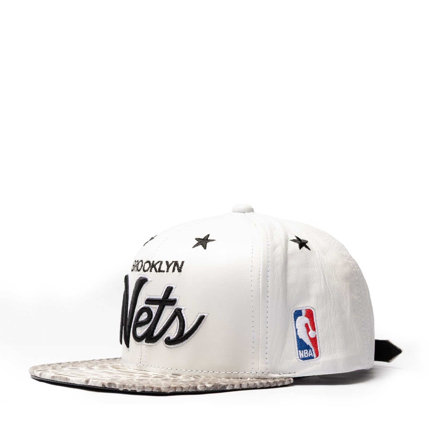 JUST DON BROOKLYN NETS (WHITE LEATHER-NATURAL-BLACK-SILVER)