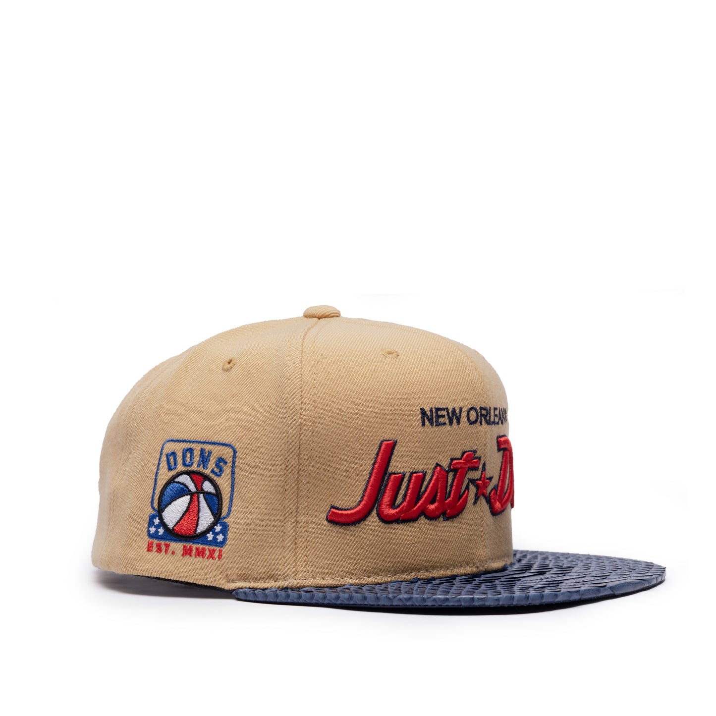 JUST DON NEW ORLEANS PYTHON (KHAKI-NAVY-NAVY-silver)