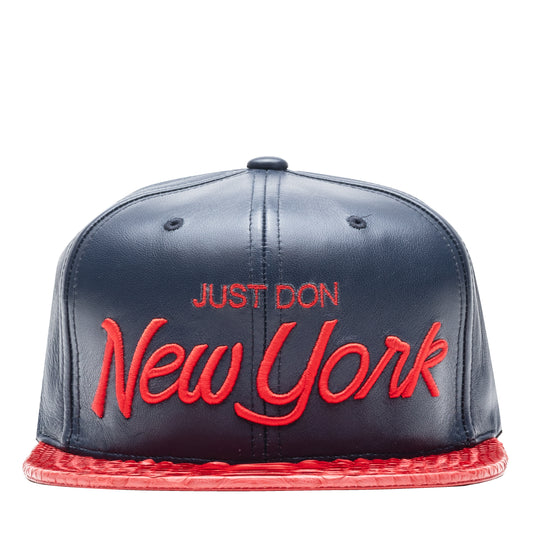 JUST DON NEW YORK LEATHER (Navy-Red-Red-Gold)