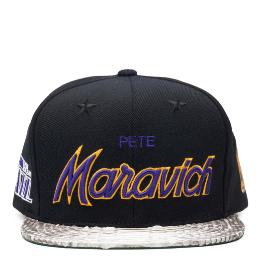 Just Don NBA Pete Maravich Python Brim Strapback