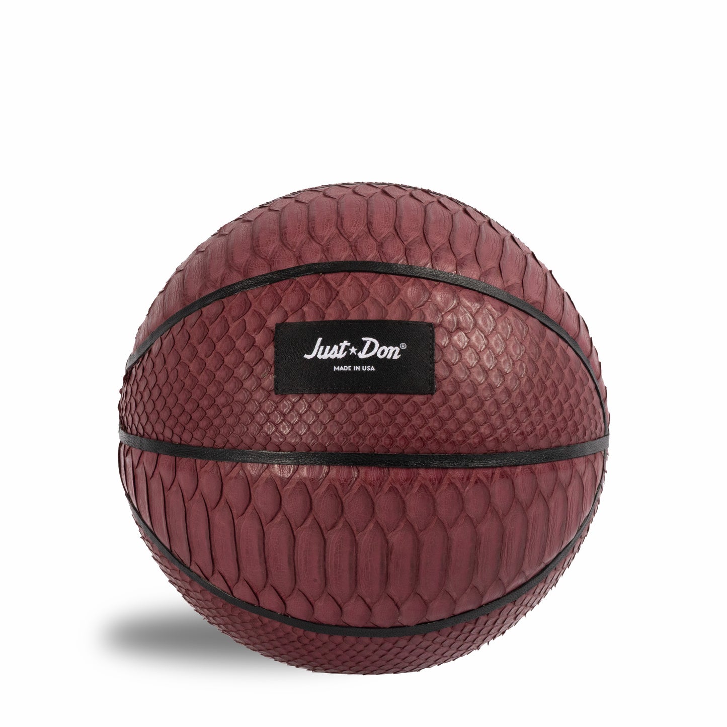 JUST DON MINI PYTHON BASKETBALL (BURGUNDY)