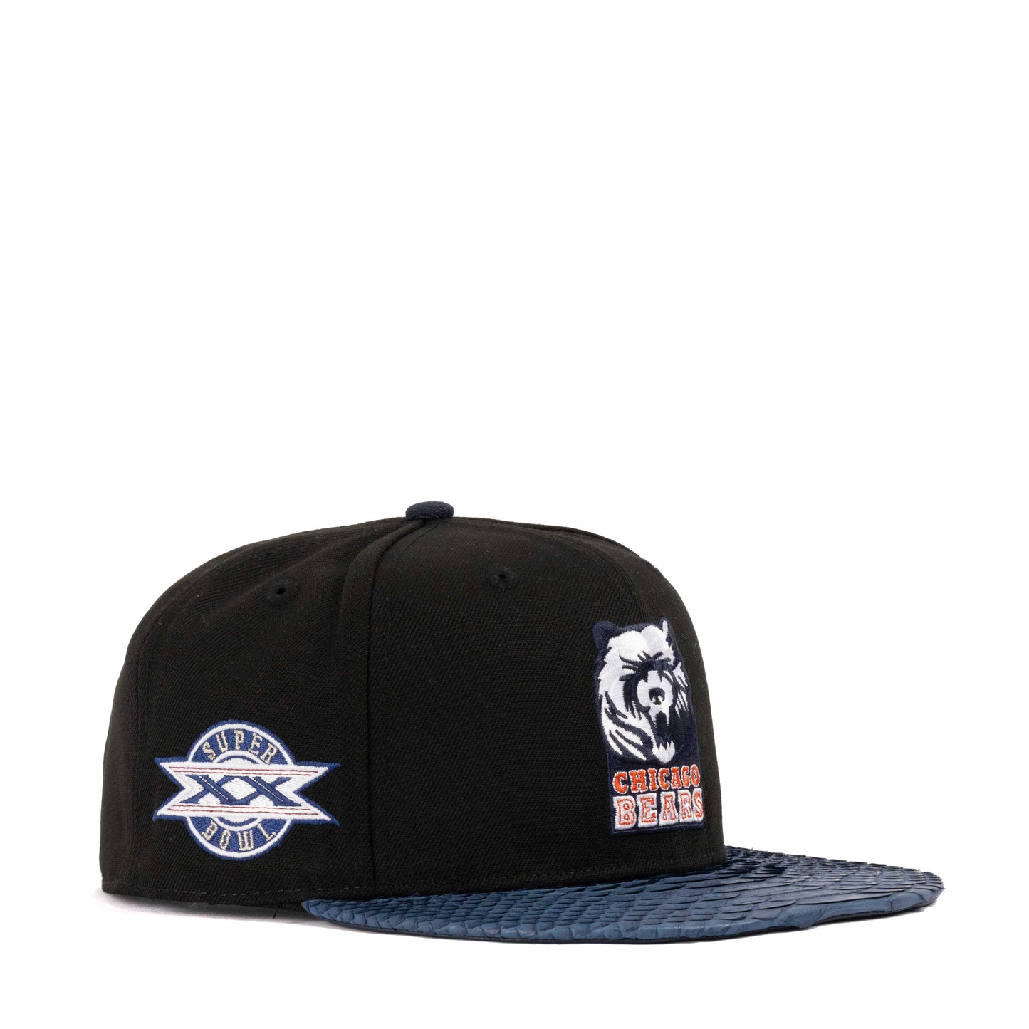 JUST DON CHICAGO BEARS XX SUPER BOWL PATCH(Black-NAVY-NAVY-Gold)
