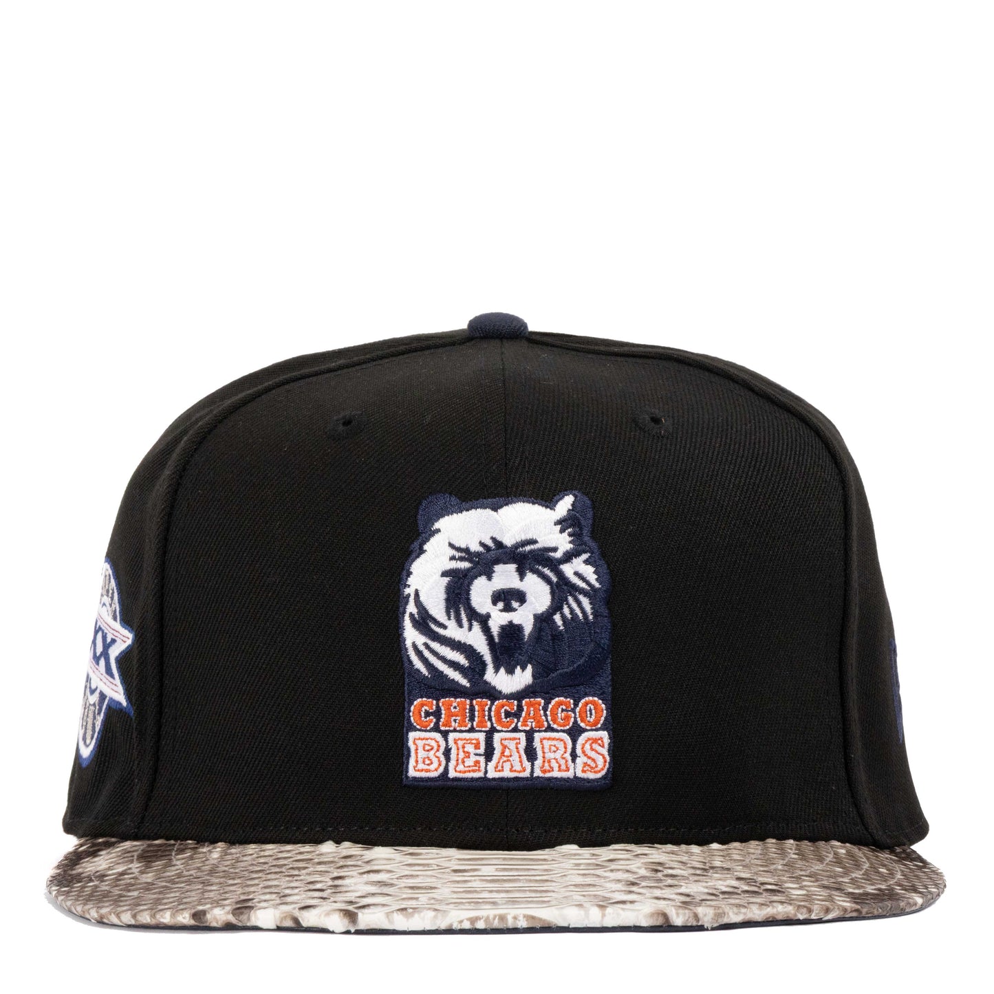 JUST DON CHICAGO BEARS XX SUPER BOWL PATCH(Black-NAVY-NAVY-Gold)