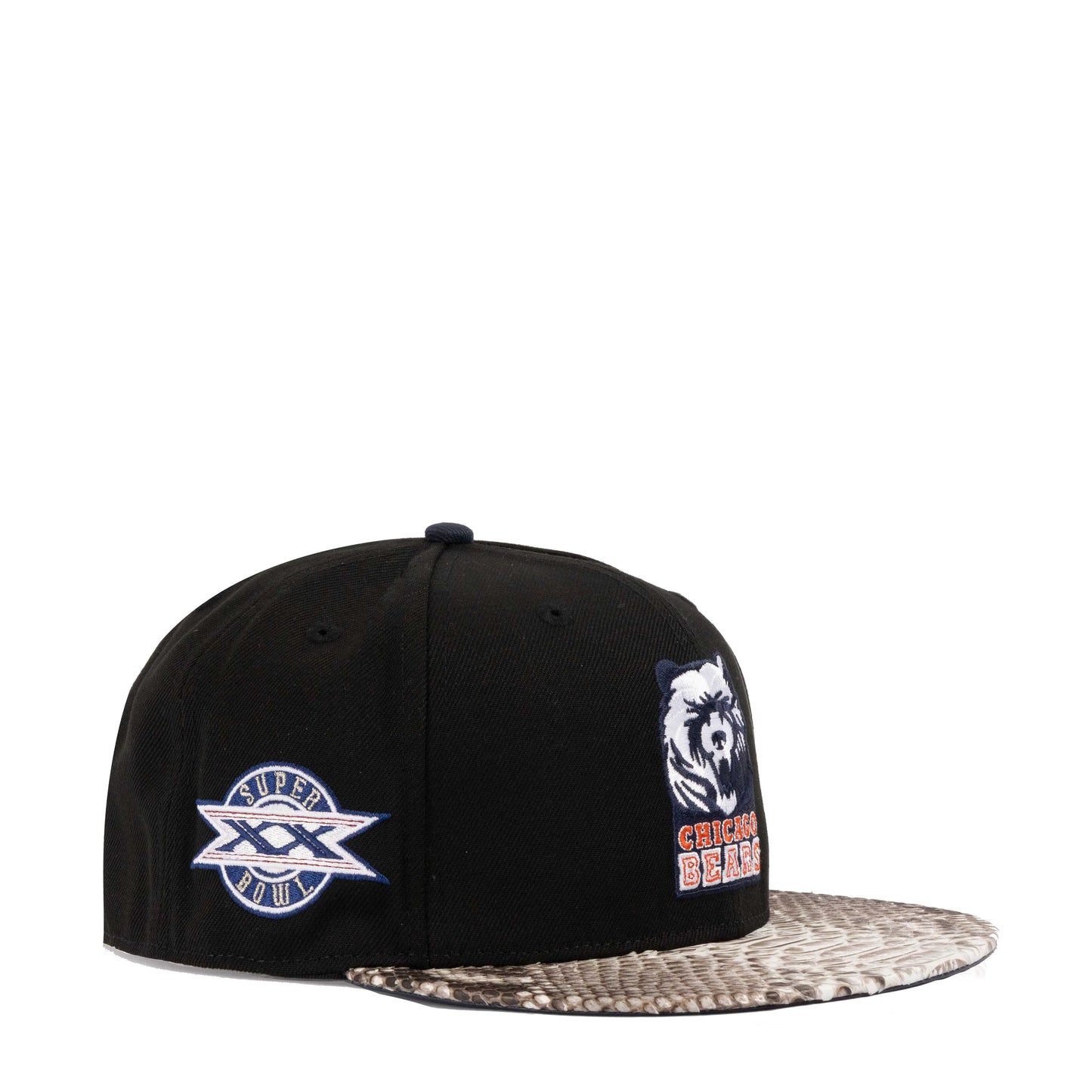 JUST DON CHICAGO BEARS XX SUPER BOWL PATCH(Black-NAVY-NAVY-Gold)