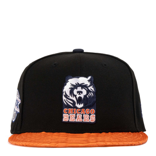 JUST DON CHICAGO BEARS XX SUPER BOWL PATCH(Black-ORANGE-ORANGE-Gold)