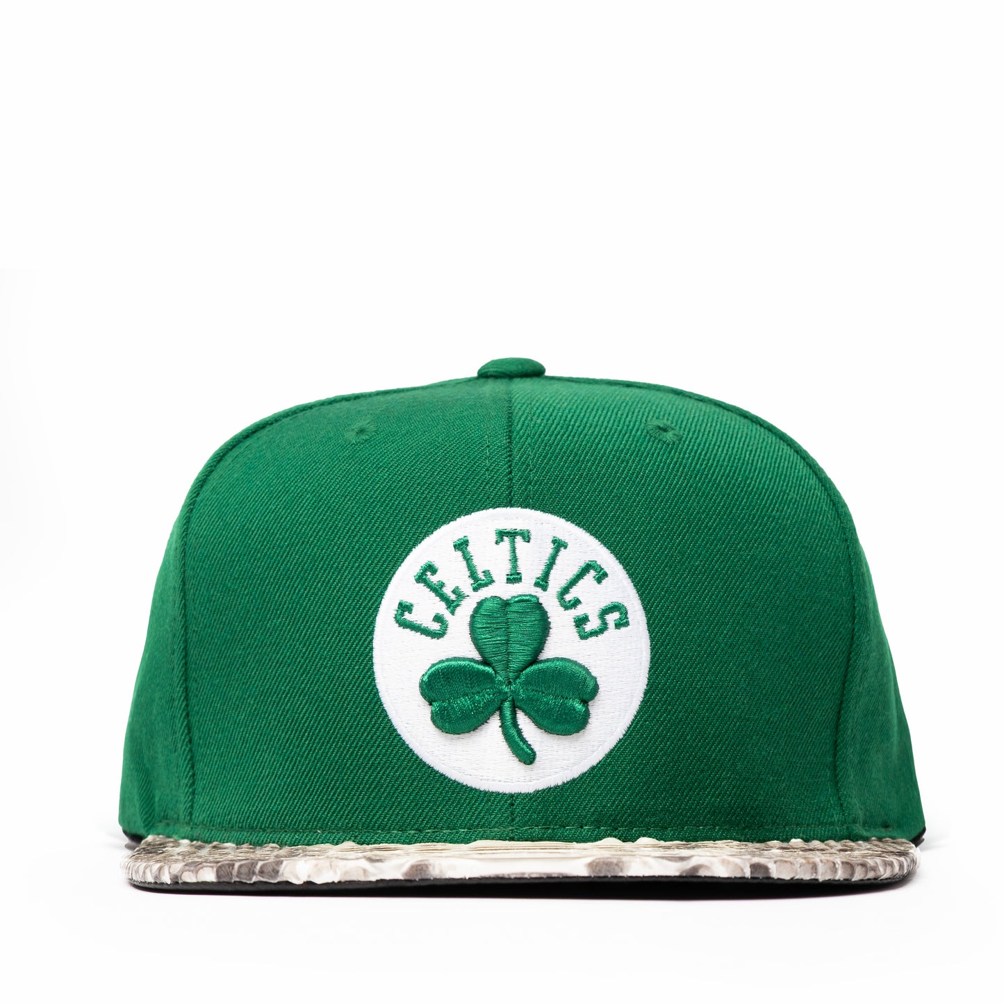 JUST DON BOSTON CELTICS CLOVER PYTHON (GREEN-NATURAL-SILVER-GREEN)