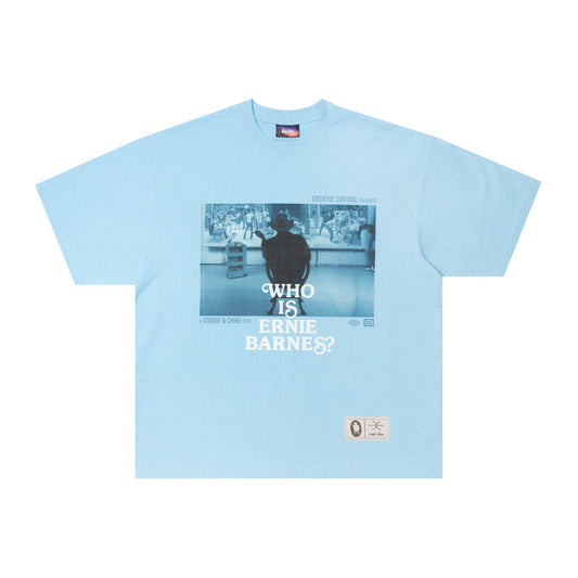 Just Don Ernie Barnes Blue Tee