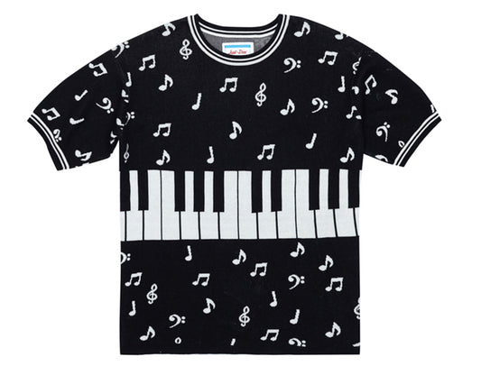 Piano Note Crew Tee Sweater